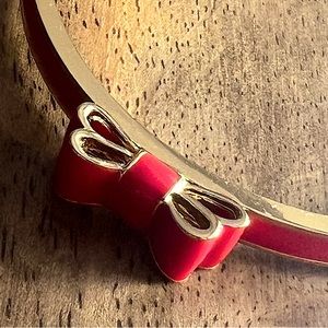 Kate Spade Red Bow Bangle Bracelet